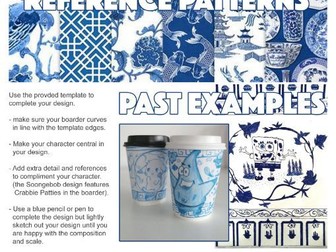 Art & Design Cover Worksheet - Chinese Willow Coffee Cup