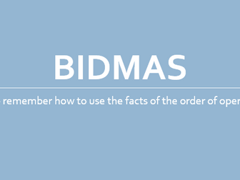 BIDMAS - Theory informed revision