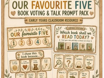 Reading Area - Book Nook display pack voting