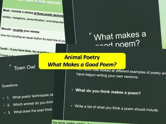 Animal Poetry - What Makes a Good Poem?