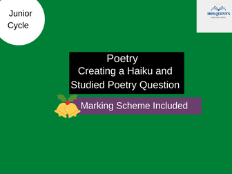 Junior Cycle Poetry Exam Question: Theme Winter