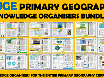 Huge Primary Geography Knowledge Organisers Bundle!