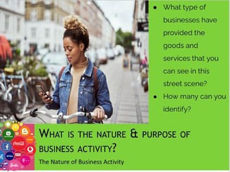 AS The Nature of Business Activity Cambridge International