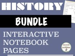World History Interactive Notebook Pages: 11 sets! Ancients to Renaissance