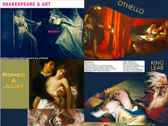 Shakespeare in Visual Arts Presentation ~ Art History & Literature ~ 108 Slides