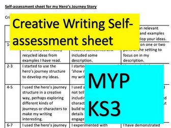 MYP Creative Writing Self-Assessment