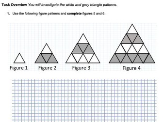 MYP Maths Criterion B- Linear & Quadratic sequence (editable version .doc)