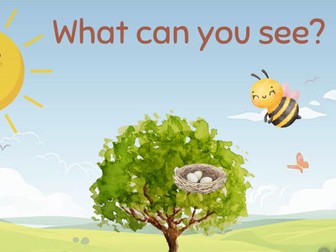 Spring what can you see sheet