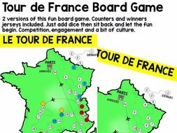 French Board Game: Tour de France (plus free video)