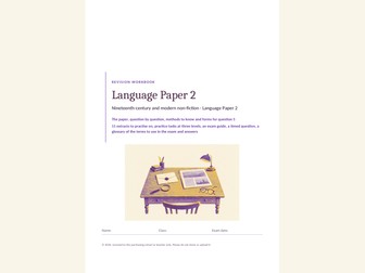 Language Paper 2 revision set: AQA GCSE English