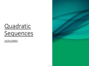 Nth Term of Quadratics Sequences