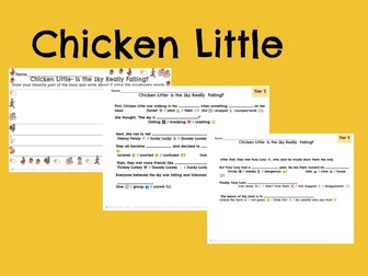Chicken Little: Reading Comprehension & Differentiated Story Elements (ESL/K-1)