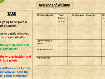 Williams problems decision making game