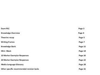 BTEC Creative Digital Media Production Unit 1 Media Representations Revision Booklet