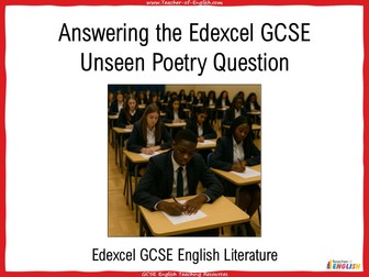 Edexcel GCSE English Literature Unseen Poetry