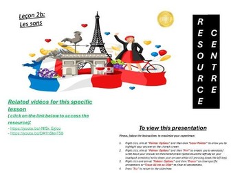 Lecon 2b- Les sons (sounds)
