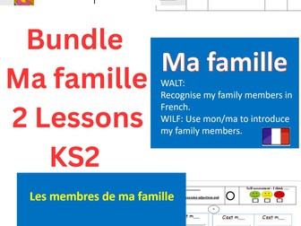 Ma famille - 2 Lessons