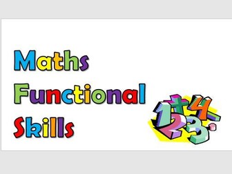 Maths Functional Skills Level 1 Revision Material, Exam Guide