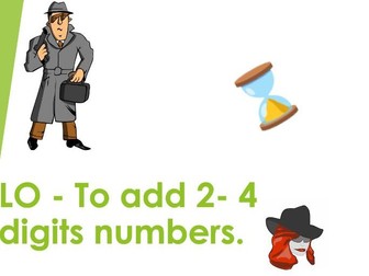 Adding 2 4-digit numbers. Interview lesson/observation lesson easily adapted to any topic.