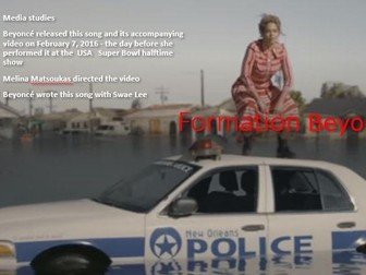Media studies Beyonce Formation updated April 2024