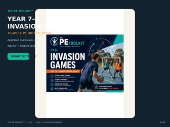 Year 7-8 Invasion Games PE Unit