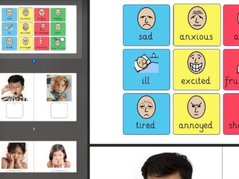 Matching feelings - Zones Of Regulation acitvity