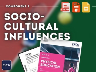 OCR GCSE  PE - Socio-Cultural Influences (Section 3) - Complete Teaching Resource
