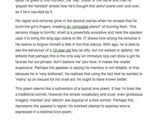 AQA English Literature Paper 2 Unseen Poetry sample paper using Simon Armitage