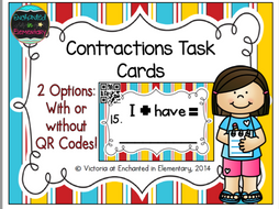 Contractions Task Cards