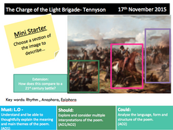The Charge of The Light Brigade - Revision