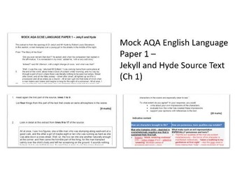 Mock AQA English Language Paper 1 - Jekyll and Hyde Source Text (Ch 1)