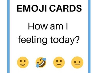 Emoji Emotion Cards Resource