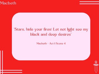 Macbeth Quotation Postcards