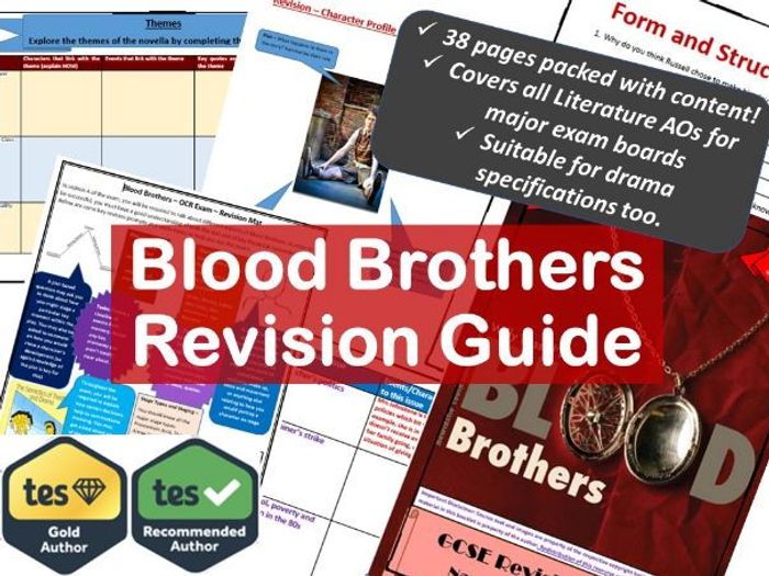 Blood Brothers GCSE Revision And Study Guide. By Ajs12345 - Teaching ...