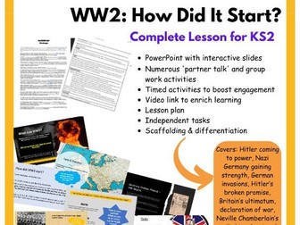 WW2 How Did It Start? (Full Lesson & PP)