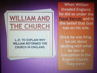 AQA GCSE Norman England - William and the Church - Norman Church Reform