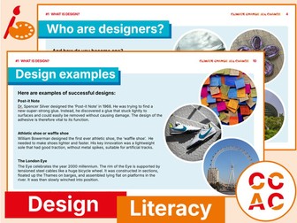Design Literacy: Introducing design to Year 5