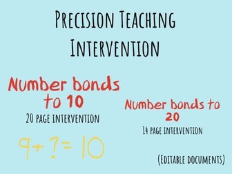 Number bonds Precision Teaching Intervention