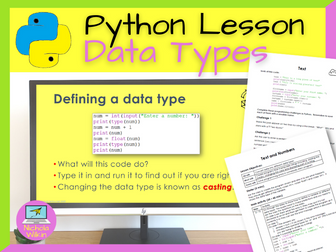 Python Programming Data Types Lesson