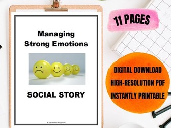 Social Story: Managing Strong Emotions