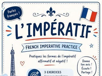 L’Impératif – French Imperative Practice Worksheet (A1–A2)