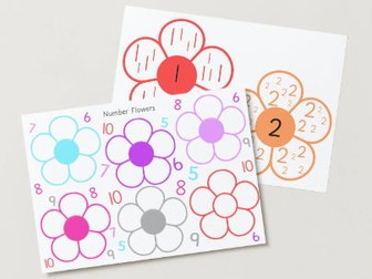Growing - Number Formation Flowers 1-10