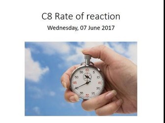 C8.1 New AQA (2016) Lesson one of Rates of reaction
