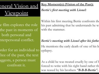 “The King’s Speech” Study and Comparative