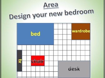 KS1/KS2 Area - Design your bedroom ( 2 lessons with plan, introduction and resources)