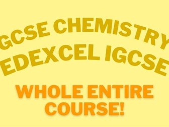 50 Pages Chemistry Edexcel IGCSE WHOLE COURSE Detailed Notes GCSE Topic 1,2,3,4 and Practicals