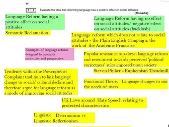A Level Language Change Model Essay