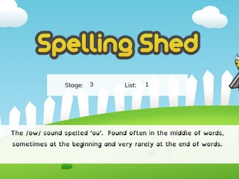 Year 3 Spelling Shed Scheme of Work