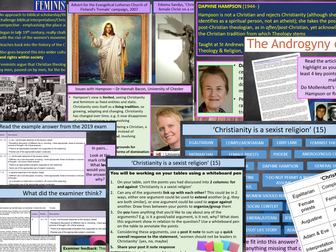 Christianity, Gender & Sexuality: Patriarchal Nature and Feminist Theology (AQA A Level RS Year 13)