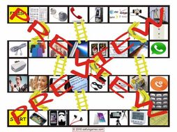 Telephones Chutes and Ladders Board Game